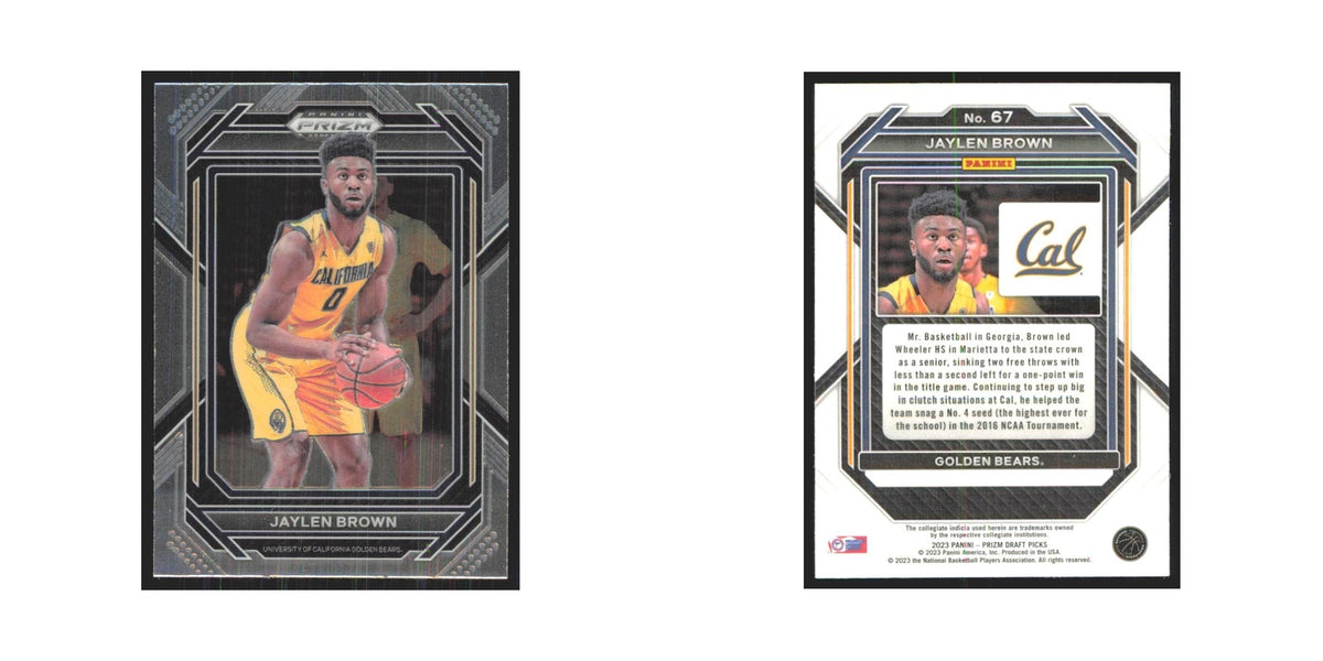2023 Panini Prizm Draft Jaylen Brown California Golden Bears #67