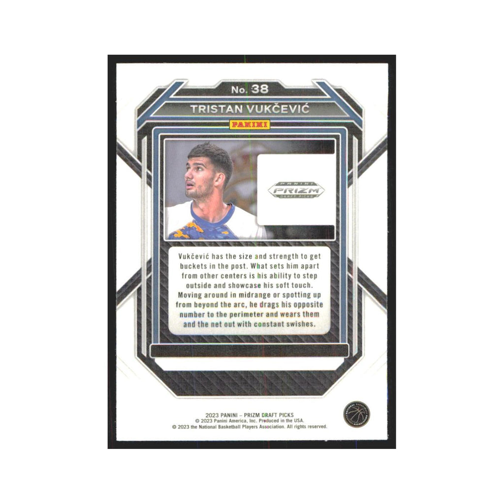 2023 Panini Prizm Draft Tristan Vukcevic RC #38