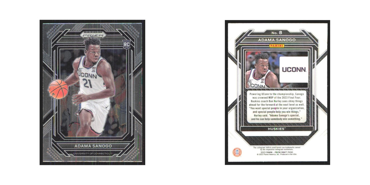 2023 Panini Prizm Draft Adama Sanogo RC Connecticut Huskies #8