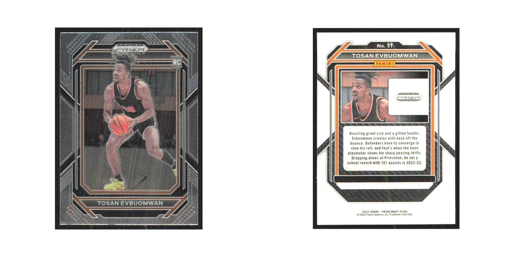 2023 Panini Prizm Draft Tosan Evbuomwan Princeton Tigers #11