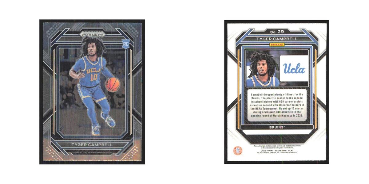 2023 Panini Prizm Draft Tyger Campbell RC UCLA Bruins #29