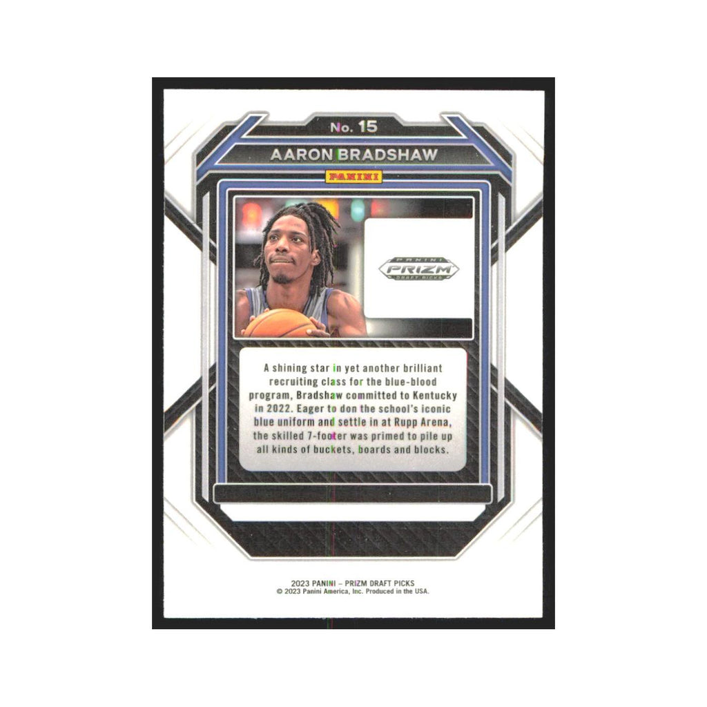 2023 Panini Prizm Draft Aaron Bradshaw Kentucky Wildcats #15