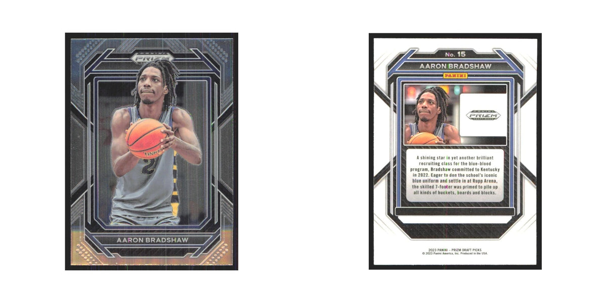 2023 Panini Prizm Draft Aaron Bradshaw Kentucky Wildcats #15
