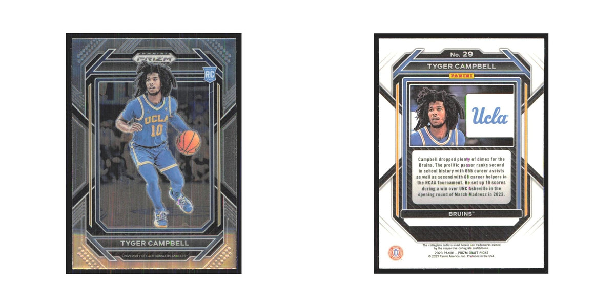 2023 Panini Prizm Draft Tyger Campbell RC UCLA Bruins #29