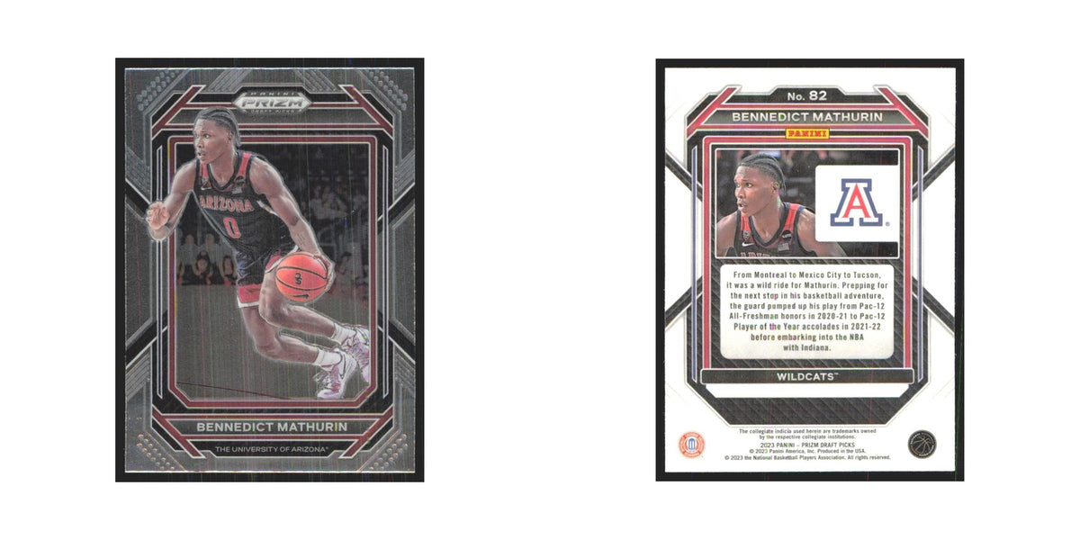 2023 Panini Prizm Draft Bennedict Mathurin Arizona Wildcats #82