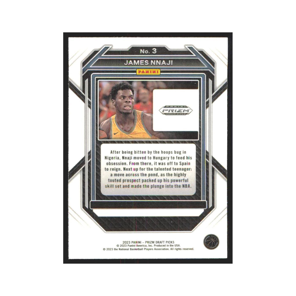 2023 Panini Prizm Draft James Nnaji RC #3