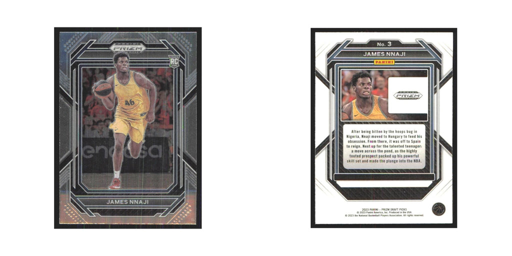 2023 Panini Prizm Draft James Nnaji RC #3