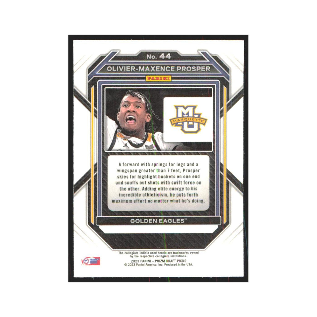 2023 Panini Prizm Draft Olivier-Maxence Prosper RC Marquette Golden Eagles #44