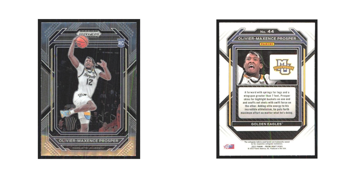 2023 Panini Prizm Draft Olivier-Maxence Prosper RC Marquette Golden Eagles #44
