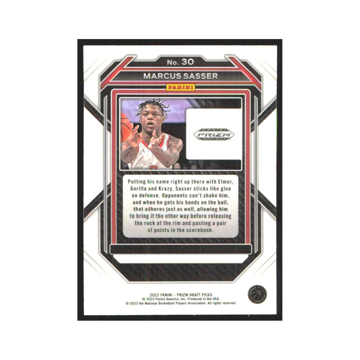 2023 Panini Prizm Draft Marcus Sasser RC Houston Cougars #30