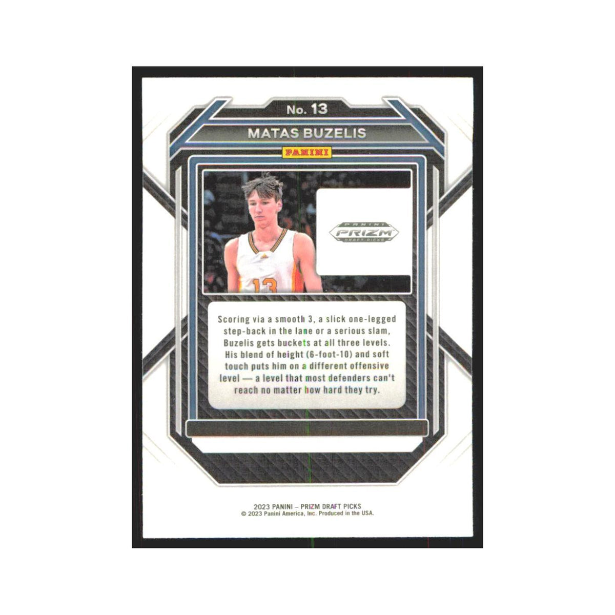 2023 Panini Prizm Draft Matas Buzelis NBA G League Ignite #13
