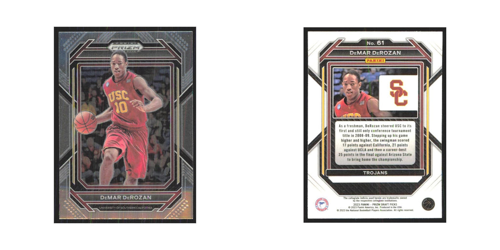 2023 Panini Prizm Draft DeMar DeRozan USC Trojans #61