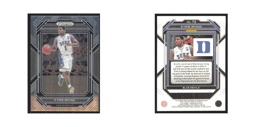 2023 Panini Prizm Draft Kyrie Irving Duke Blue Devils #72