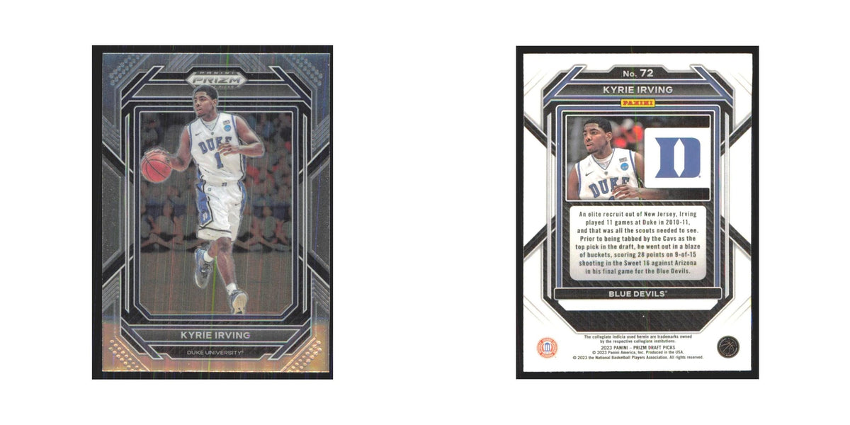 2023 Panini Prizm Draft Kyrie Irving Duke Blue Devils #72