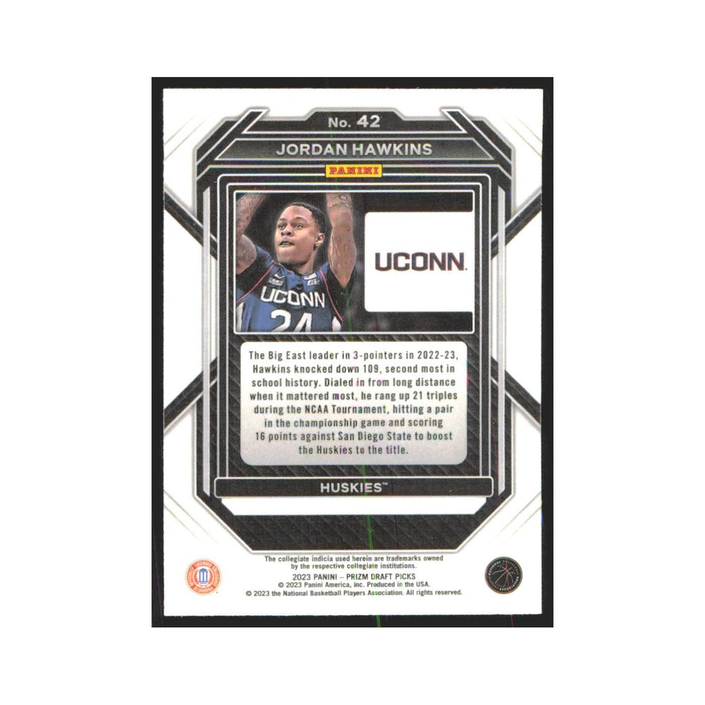 2023 Panini Prizm Draft Jordan Hawkins Connecticut Huskies #42