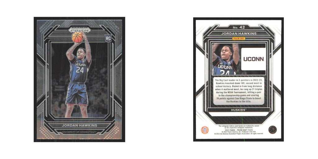 2023 Panini Prizm Draft Jordan Hawkins Connecticut Huskies #42