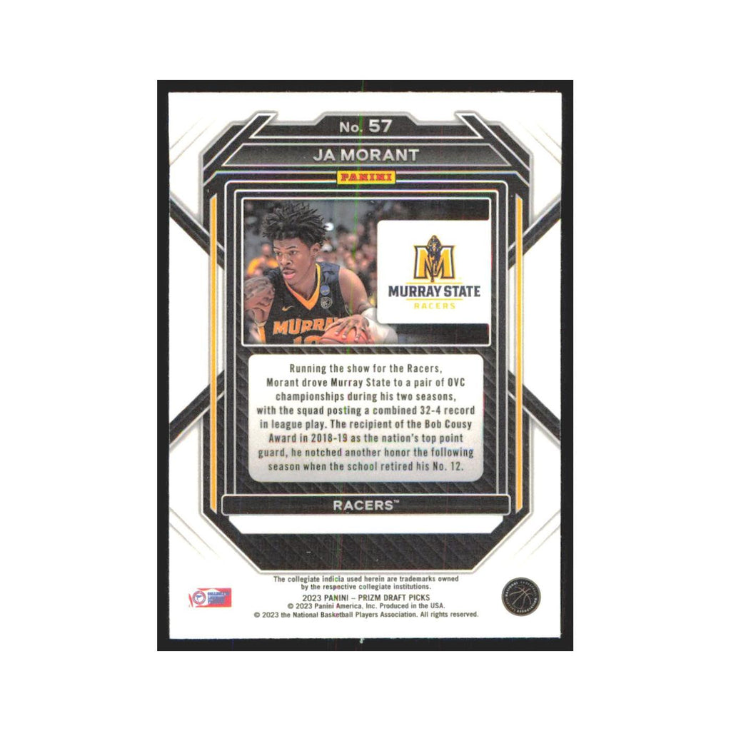 2023 Panini Prizm Draft Ja Morant Murray State Racers #57