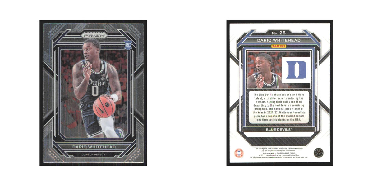 2023 Panini Prizm Draft Dariq Whitehead RC Nets #25