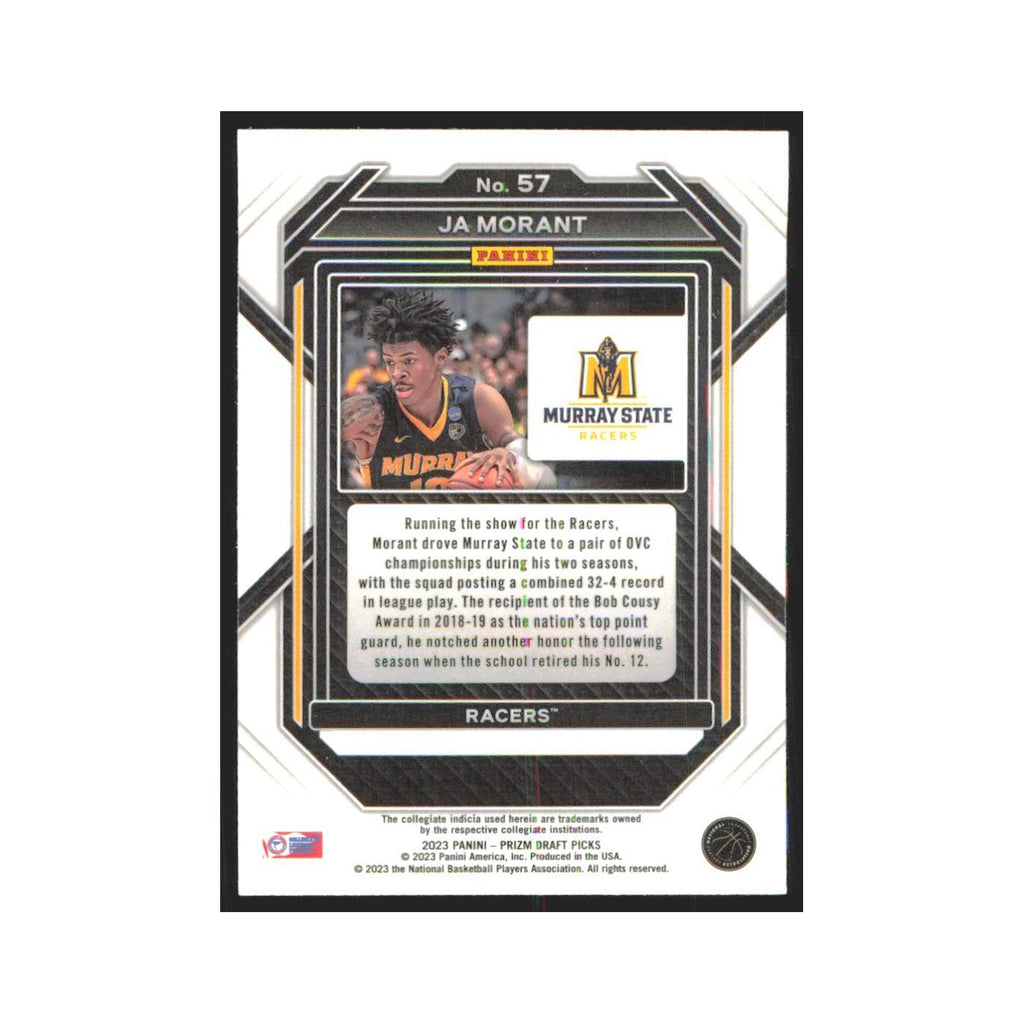 2023 Panini Prizm Draft Ja Morant Murray State Racers #57