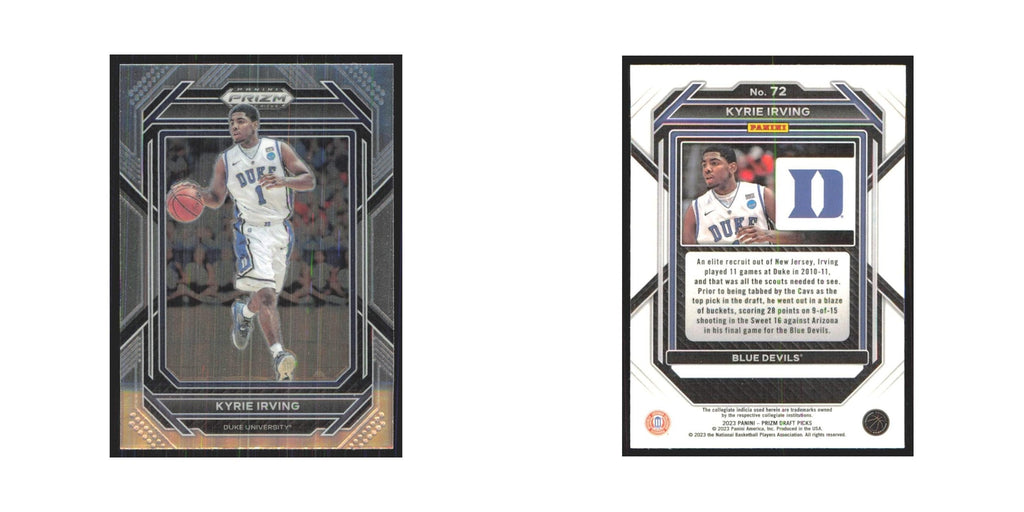 2023 Panini Prizm Draft Kyrie Irving Duke Blue Devils #72