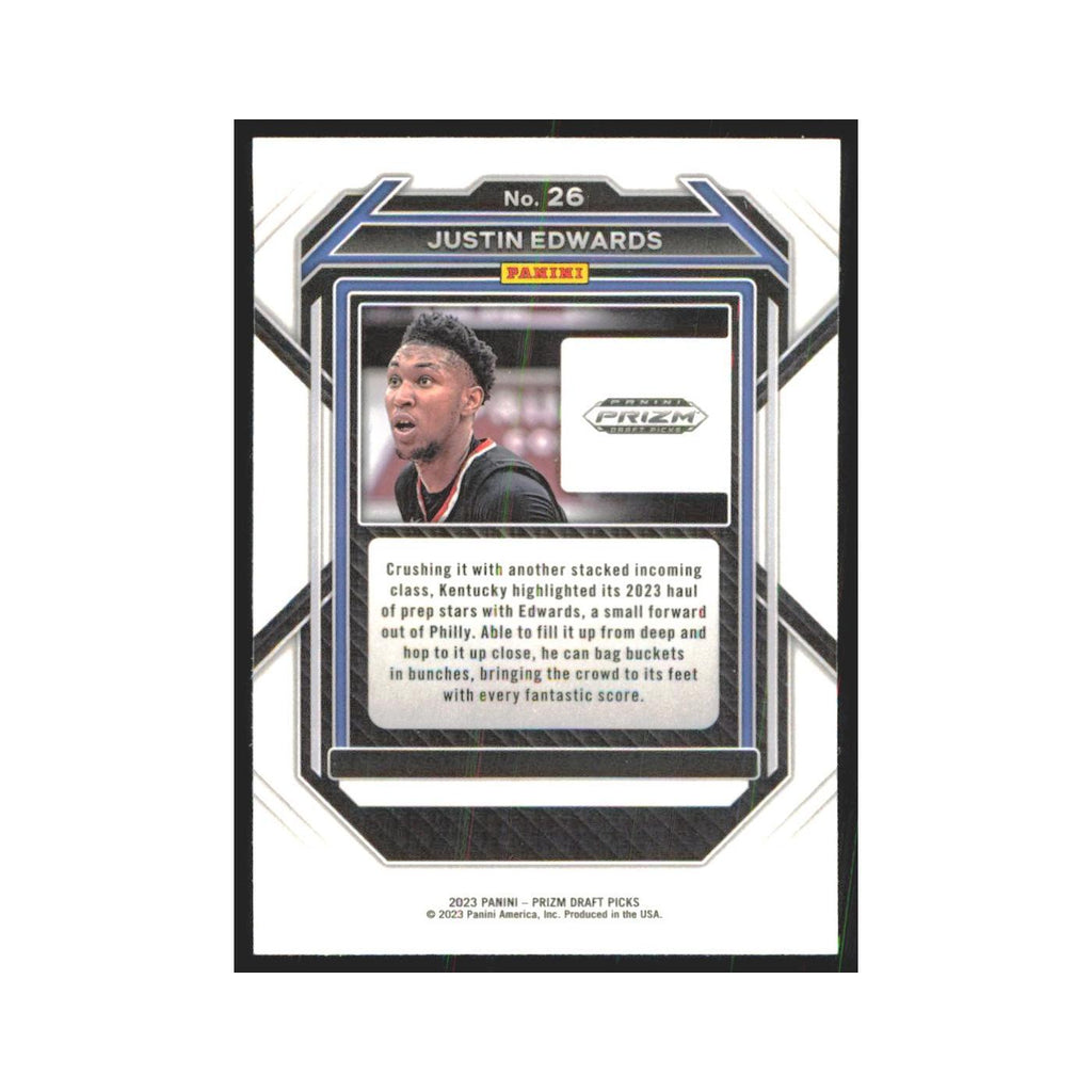 2023 Panini Prizm Draft Justin Edwards Kentucky Wildcats #26