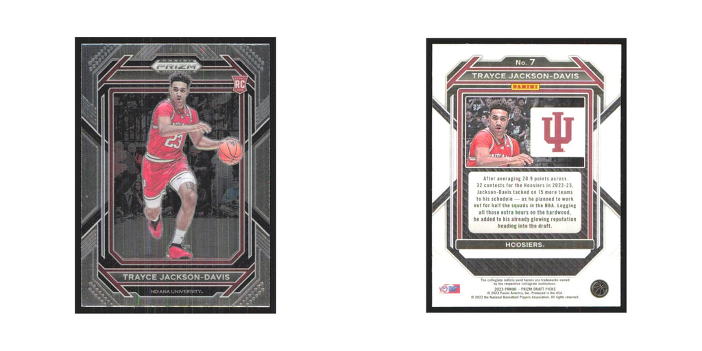 2023 Panini Prizm Draft Trayce Jackson-Davis Indiana Hoosiers #7