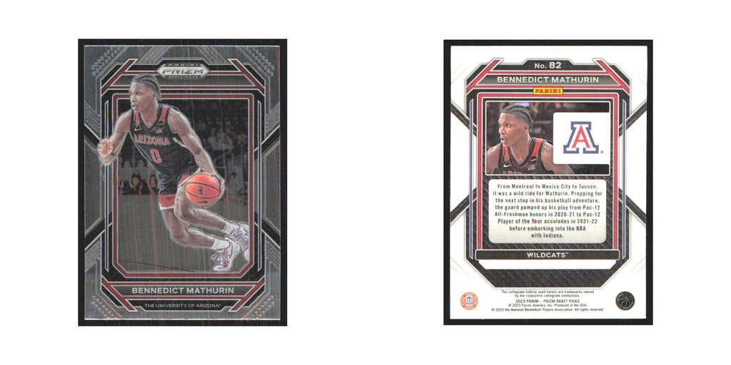 2023 Panini Prizm Draft Bennedict Mathurin Arizona Wildcats #82