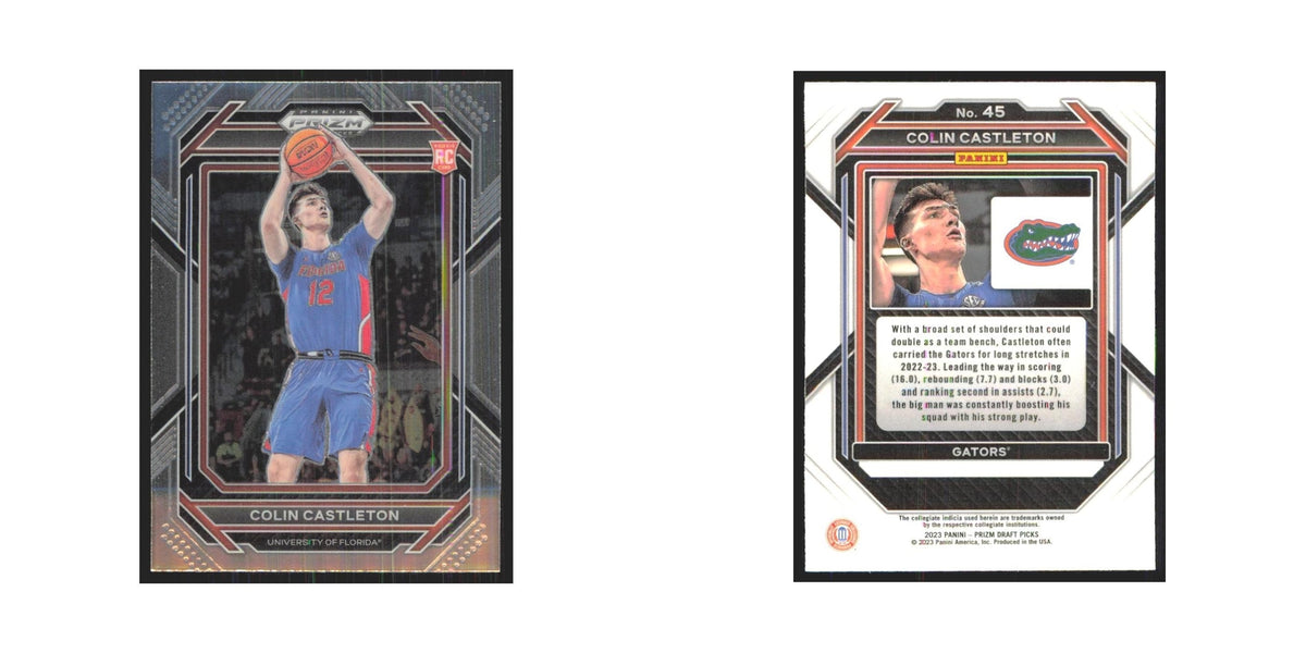 2023 Panini Prizm Draft Colin Castleton RC Florida Gators #45