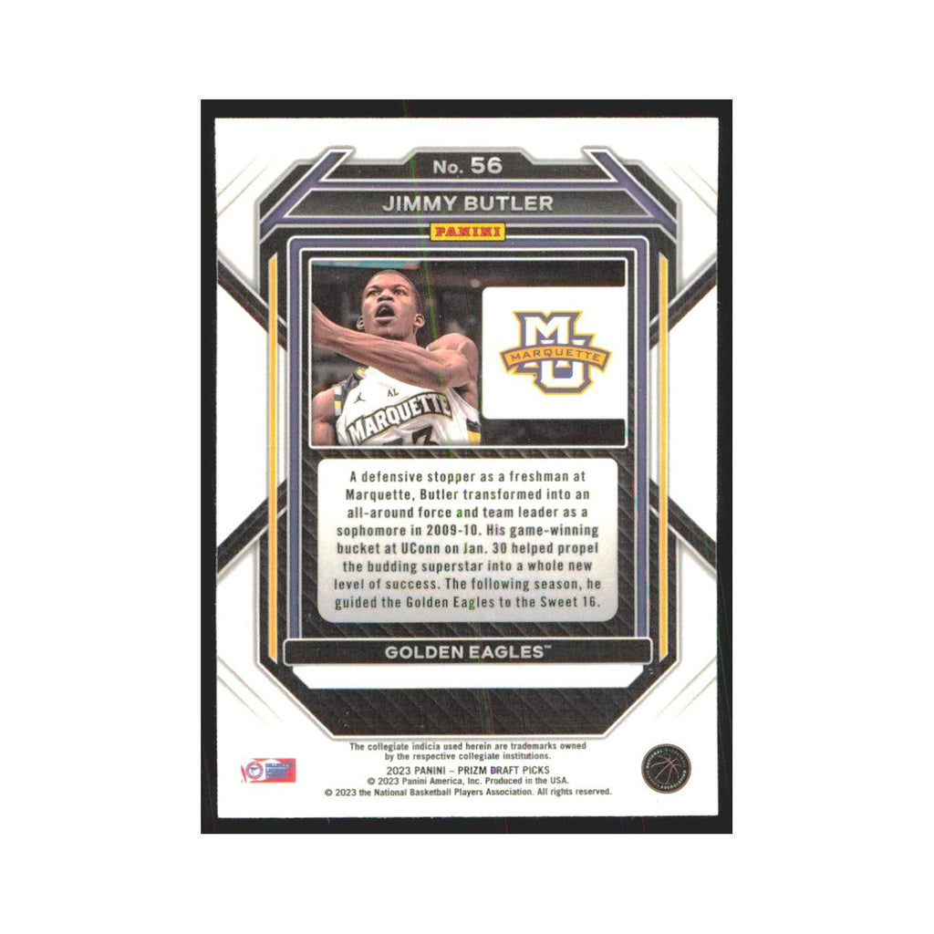 2023 Panini Prizm Draft Jimmy Butler Marquette Golden Eagles #56