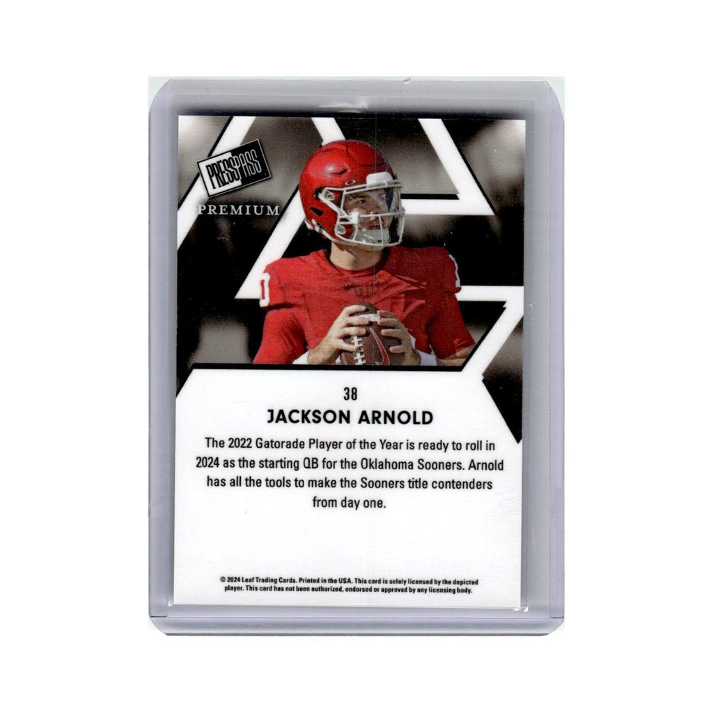 jackson Arnold 2024 Press Pass Premium #38 Football Card NM