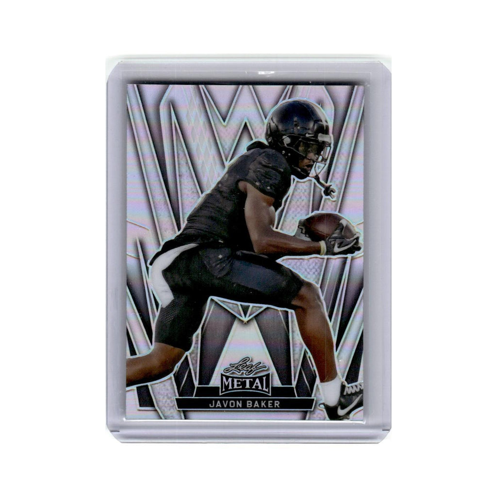 Javon Baker 2024 Leaf Metal #54 Football Card NM