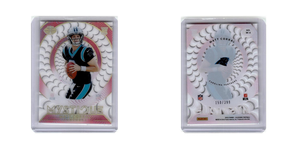 Matt Corral Rookie #/399 2022 Panini Illusions Mystique #M-4 Panthers NM