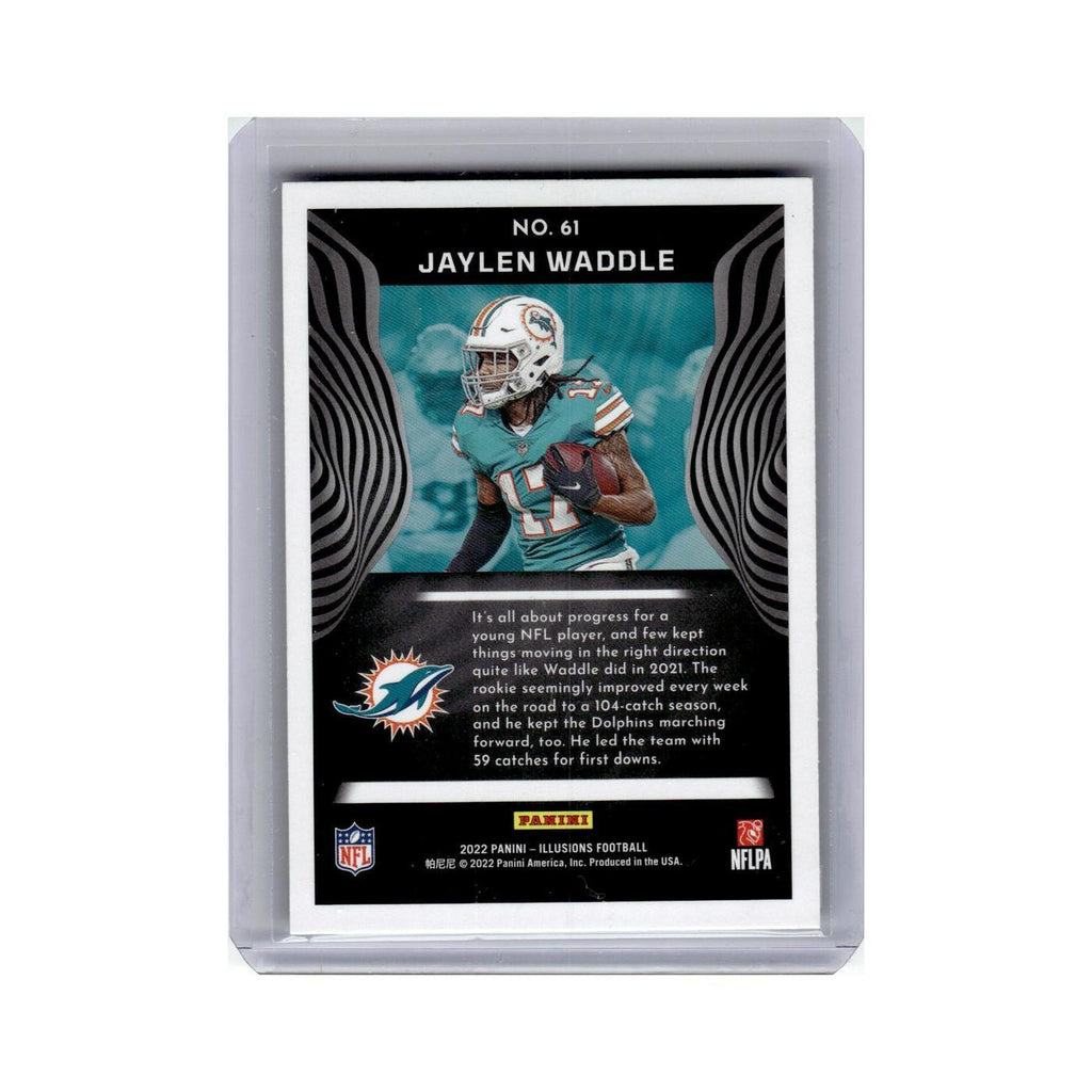 Jaylen Waddle 2022 Panini Illusions #61 Miami Dolphins Football Card NM