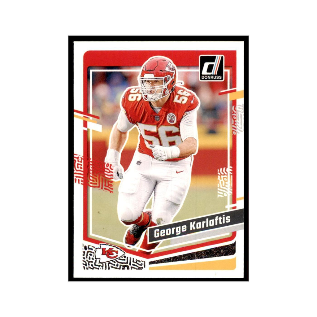 George Karlaftis 2023 Donruss #143 Kansas City Chiefs Football Card NM