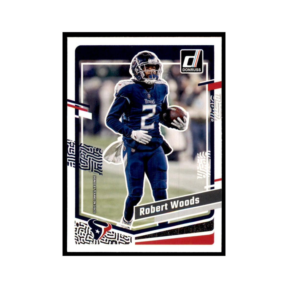 Robert Woods 2023 Donruss #123 Houston Texans Football Card NM