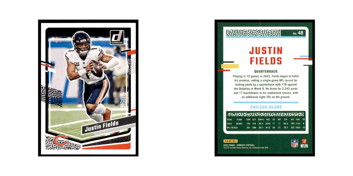 Justin Fields 2023 Donruss #48 Chicago Bears Football Card NM