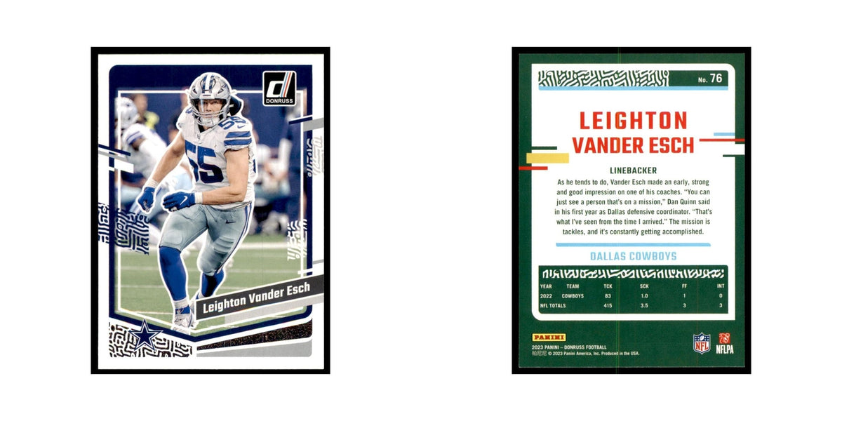 Leighton Vander Esch 2023 Donruss #76 Dallas Cowboys Football Card NM