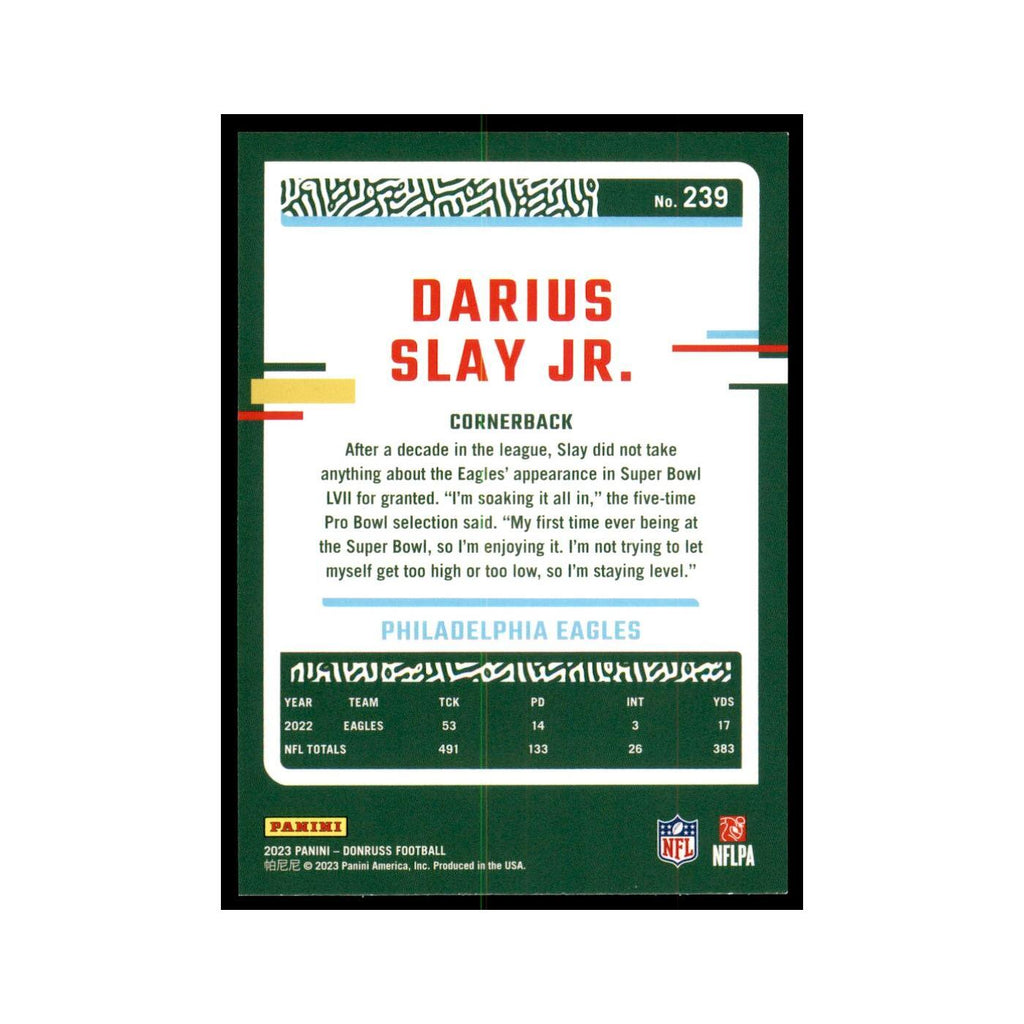Darius Slay Jr. 2023 Donruss #239 Philadelphia Eagles Football Card NM