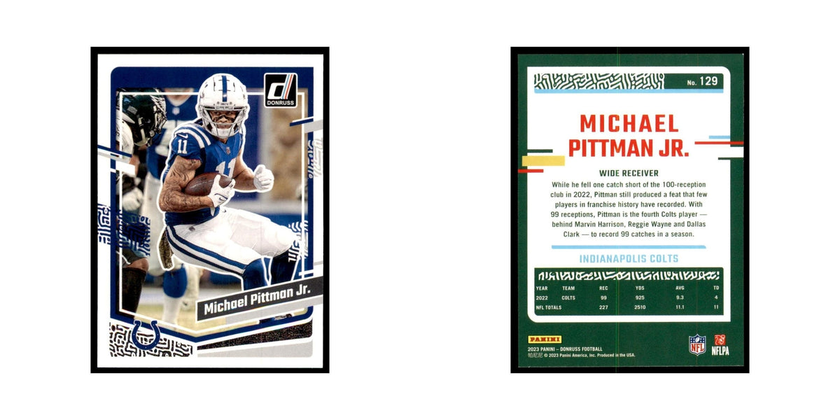 Michael Pittman Jr. 2023 Donruss #129 Indianapolis Colts Football Card NM
