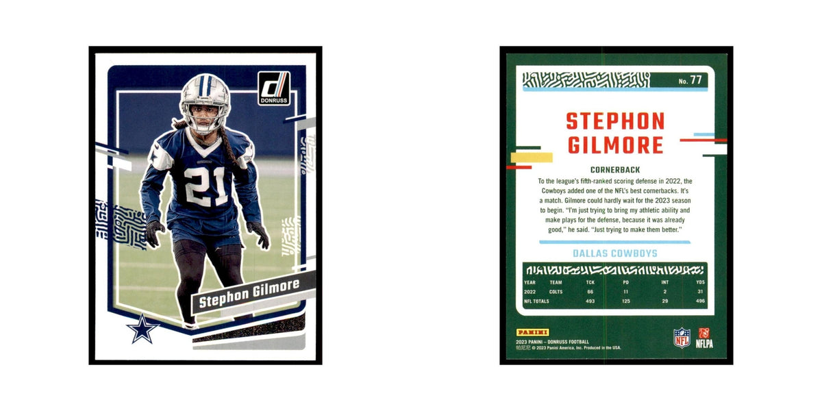 Stephon Gilmore 2023 Donruss #77 Dallas Cowboys Football Card NM