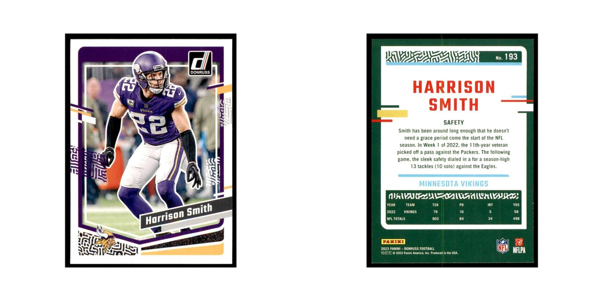 Harrison Smith 2023 Donruss #193 Minnesota Vikings Football Card NM