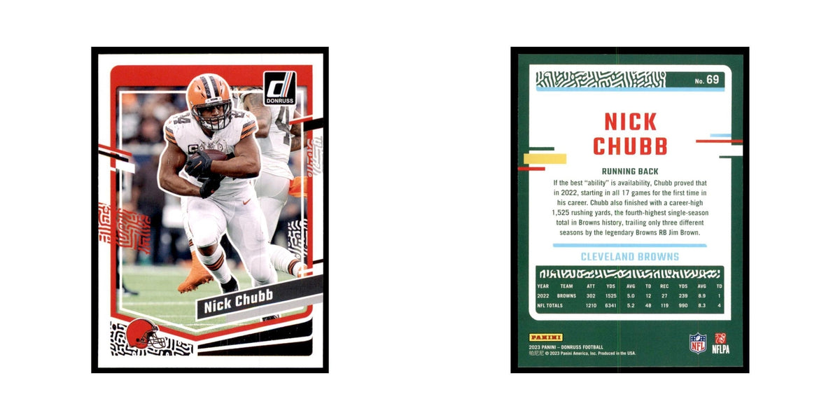 Nick Chubb 2023 Donruss #69 Cleveland Browns Football Card NM