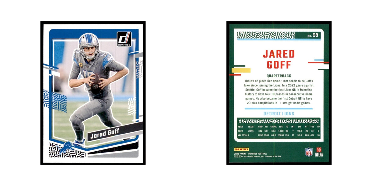 Jared Goff 2023 Donruss #98 Detroit Lions Football Card NM