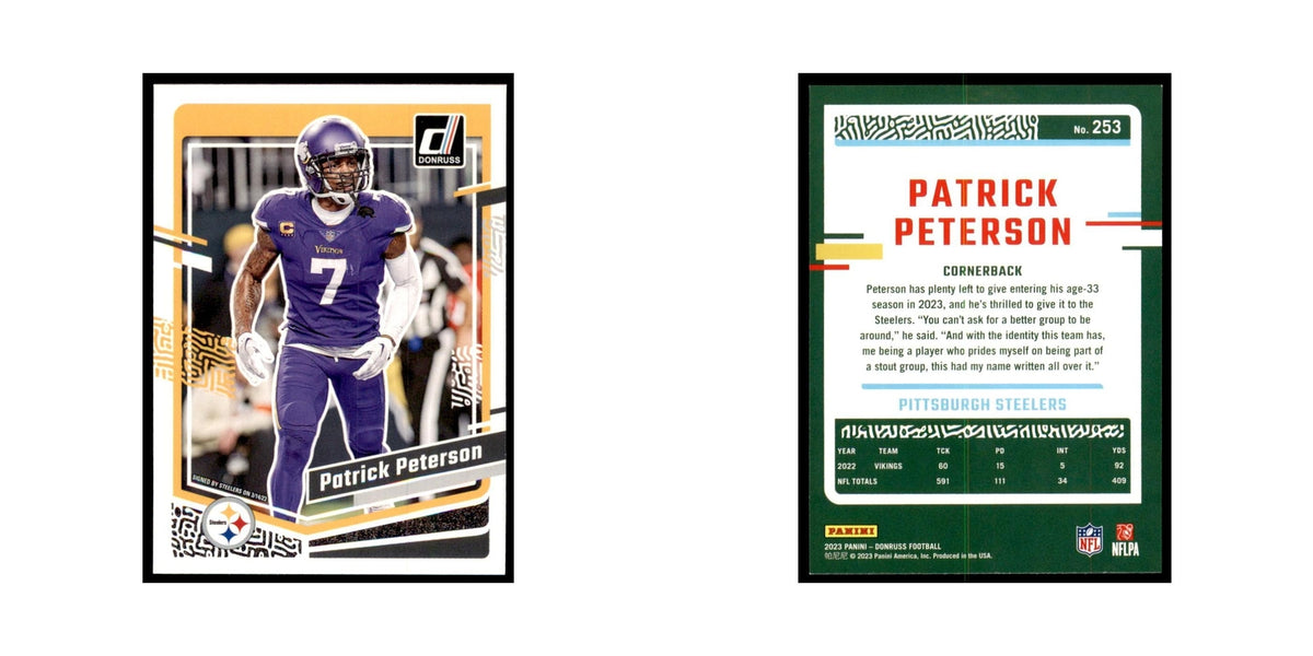 Patrick Peterson 2023 Donruss #253 Pittsburgh Steelers Football Card NM
