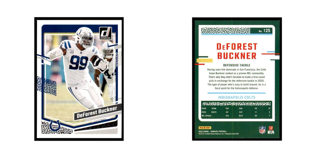 DeForest Buckner 2023 Donruss #125 Indianapolis Colts Football Card NM