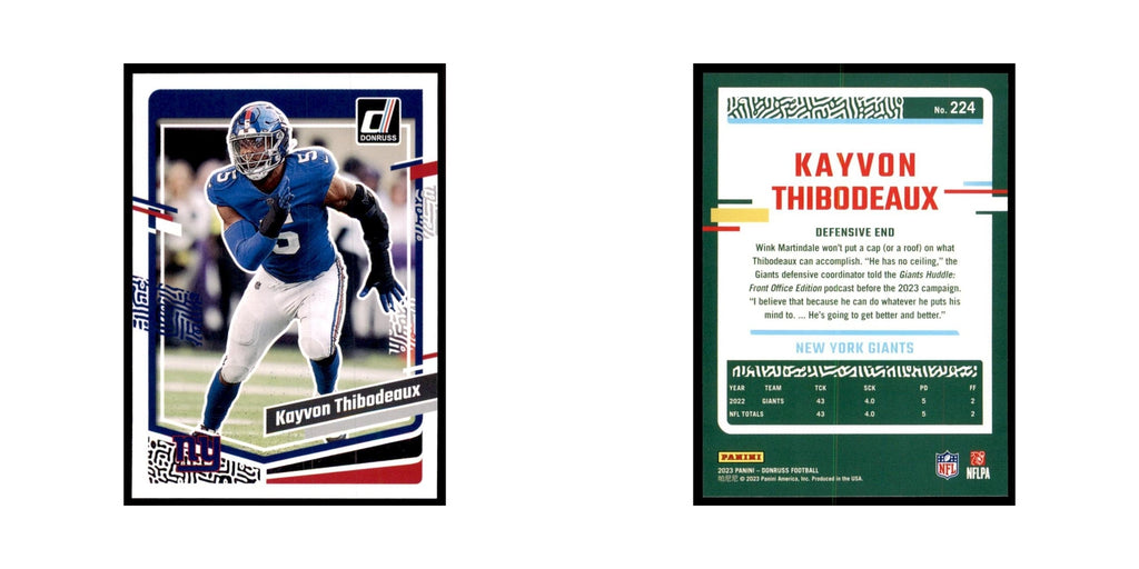 Kayvon Thibodeaux 2023 Donruss #224 New York Giants Football Card NM
