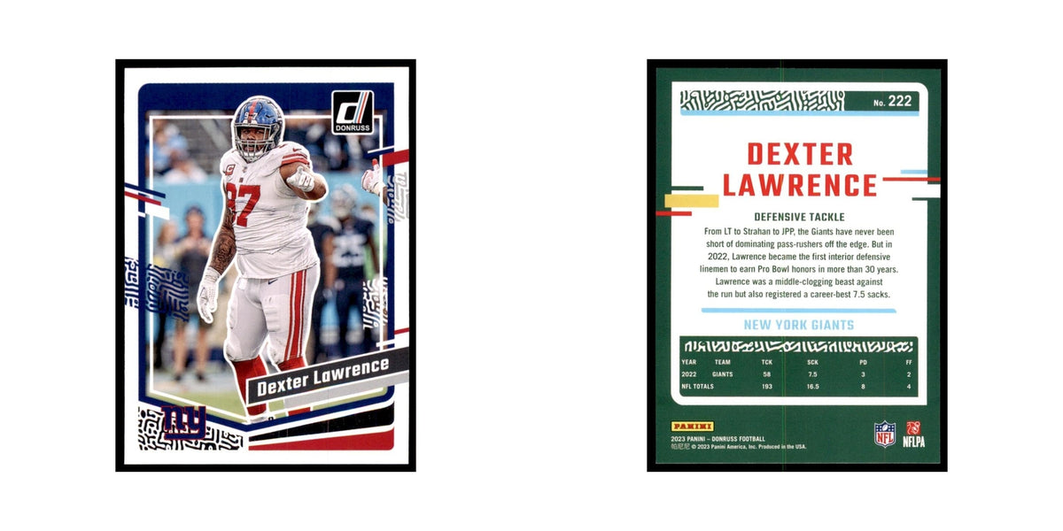 Dexter Lawrence 2023 Donruss #222 New York Giants Football Card NM