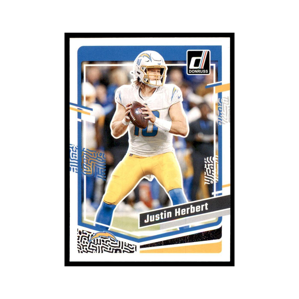 Justin Herbert 2023 Donruss #158 Los Angeles Chargers Football Card NM