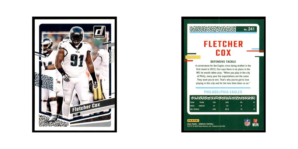 Fletcher Cox 2023 Donruss #241 Philadelphia Eagles Football Card NM