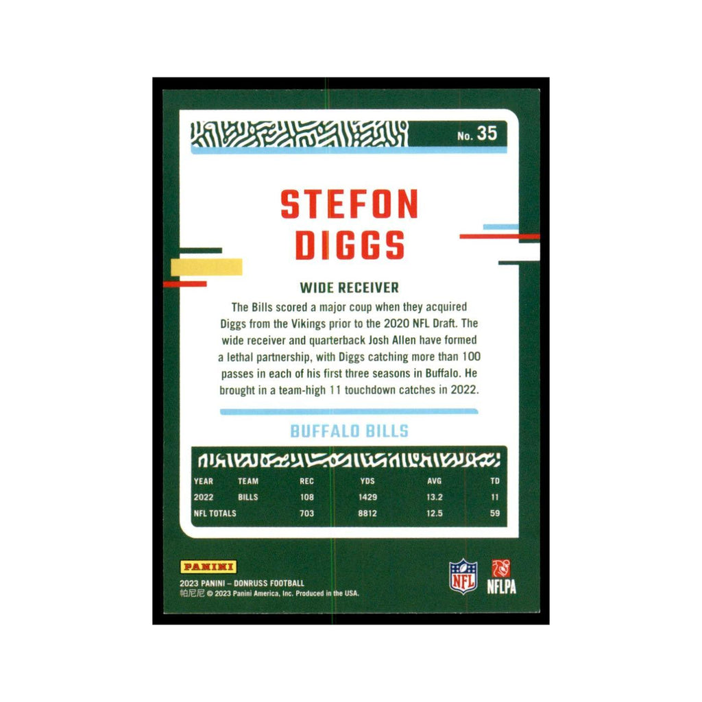 Stefon Diggs 2023 Donruss #35 Buffalo Bills Football Card NM